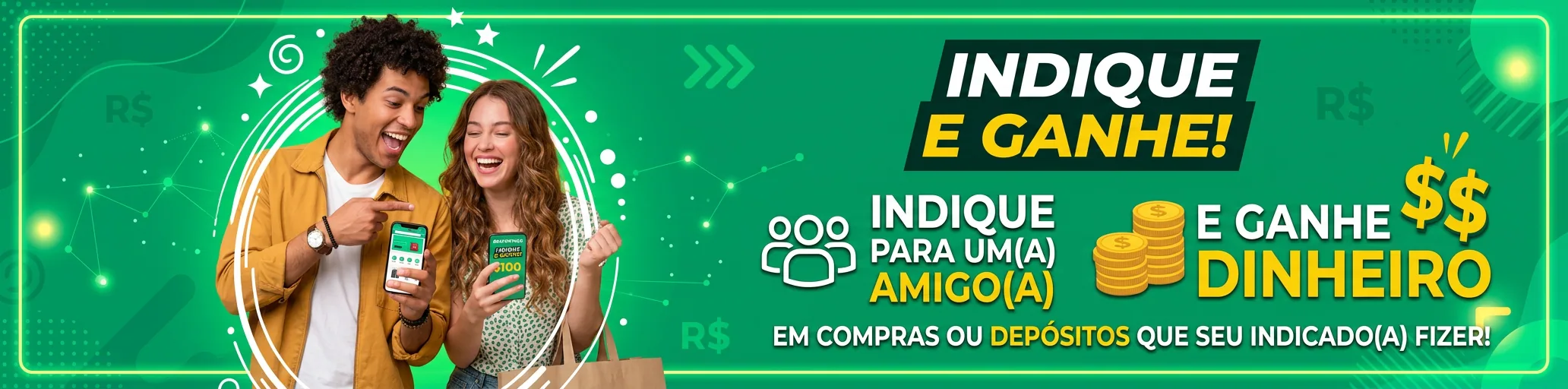 Indique e ganhe 20% em créditos